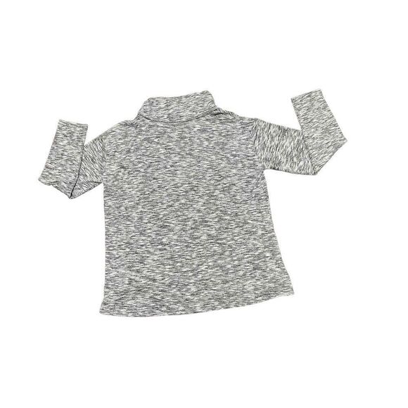 Est.‎ 1946 ASYMMETRICAL BUTTON COLLAR TUNIC KNIT TOP GRAY HEATHER - Picture 4 of 8